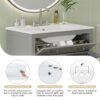 30" Bathroom Vanity With Sink And Soft Close Doors - Gray - Image 9