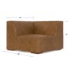 Rex - Corner Sofa Module - Brown - Image 15