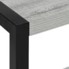 Accent Side Table, Narrow, Small, 2 Tier, Contemporary & Modern - Gray - Image 6