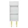 Hearth & Haven Amelia - Bathroom Vanity With Storage Cabinet, Single Ceramic Sink And Right Side Storage - White - Image 15