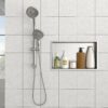 21" X 13" Shower Niche For Bathroom Or Kitchen - Brushed Nickel - Image 4