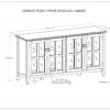 Artisan - Wide 4 Door Storage Cabinet - Black - Image 11