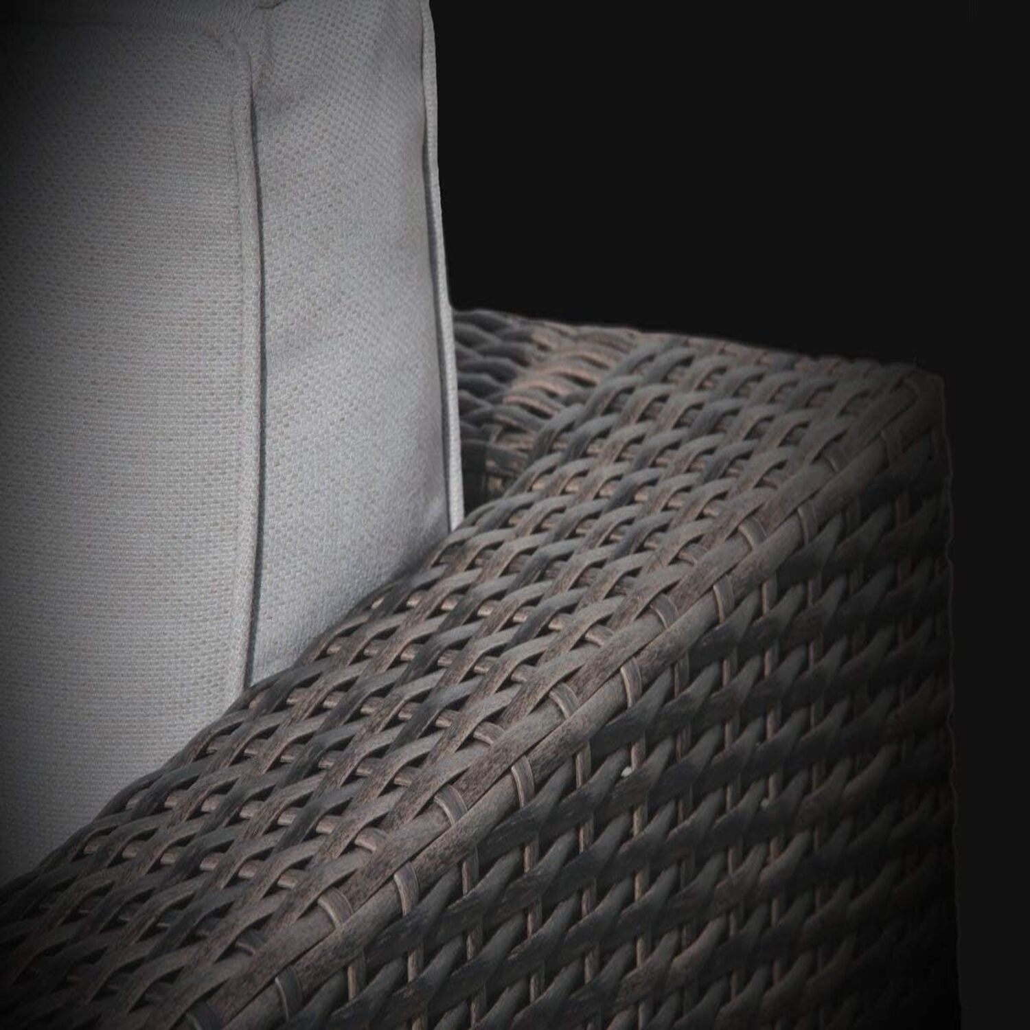 3 Piece Patio Sofa Set, Resort Grade Outdoor Seating With Cushioned Comfort - Brown - Image 5