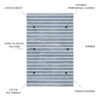 Macau - Non - Slip Accent Rug - Light Blue - Image 4
