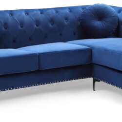 Pompano - Sofa Chaise - Navy Blue