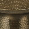 Drum Accent Side Table, Durable Construction, Contemporary & Modern - Gold - Image 4