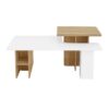 Nesting Coffee Tables Farmhouse, Rectangle Coffee Table Living Room Sofa Side Table For Living Room (Set of 2) - White - Image 10
