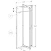 Coat Rack, Hall Tree, Free Standing, Hanging Bar, Entryway, For Contemporary & Modern - White - Image 3