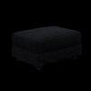 4 Seat Sofa, Deep Seat Couches With Soft Pillows And Movable Ottoman, Convertible Sofa Lounge Chair, For Living Room - Black - Image 20