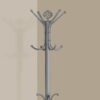 Free Standing Coat Rack 12 Hooks For Entryway - Silver - Image 3