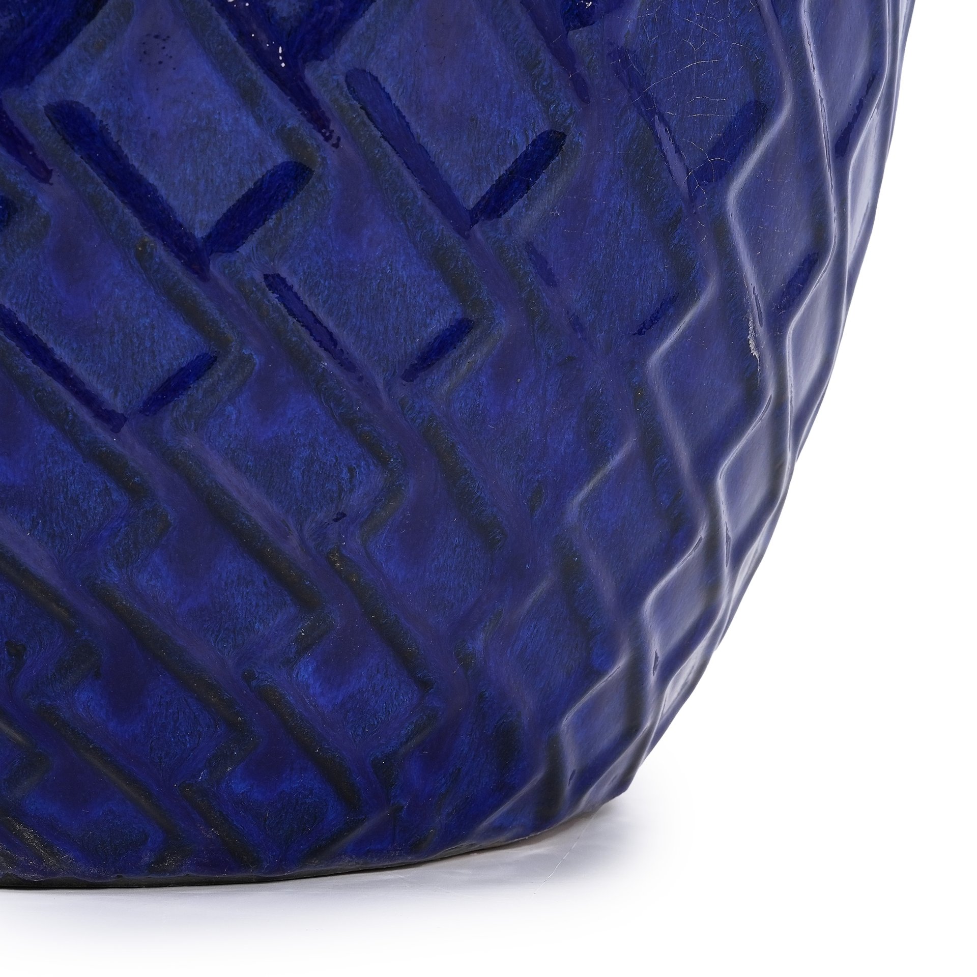 Ceramic Flowerpot, Planter For Patio, Garden, Windowsill - Dark Blue - Image 8