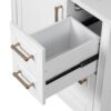 Bathroom Vanity With Sink, Soft Close Door, Built In Shelf Multiple Drawers - White - Image 15