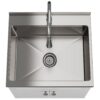 Beckham - Laundry Cabinet & Faucet And Stainless Steel Sink - White - Image 3