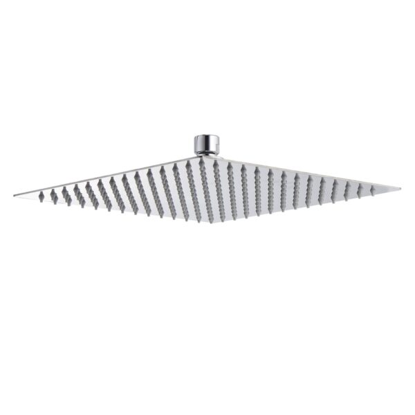 Ultra Thin Square Rainfall Shower Head Stainless Steel, Wall Or Ceiling Mount - Chrome