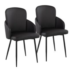 Dahlia - Contemporary Dining Chair (Set of 2) - Black
