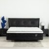 12" King Size Hybrid Mattress Individual Pocket Spring 7 Zoned Soft Memory Foam Breathable Cool Knitted Cover - Black - Image 4