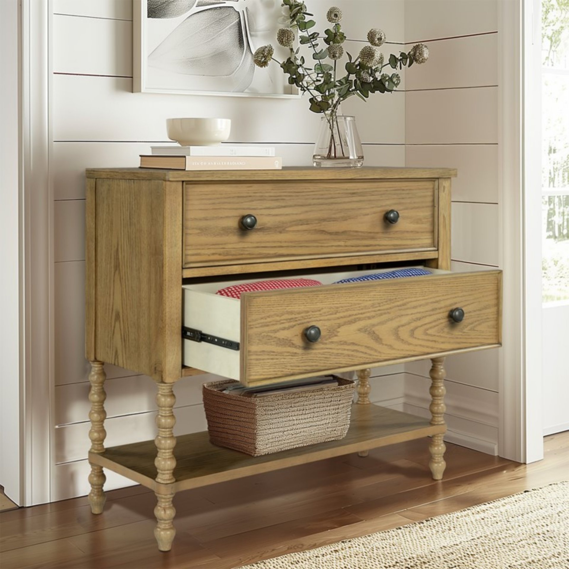 2 Drawer Accent Chest - Natural - Image 9