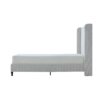 Harper - Queen Size Tall Headboard Upholstered Bed 54" High - Cream White - Image 13