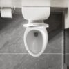 Gloss 2 Piece Toilet With 1.28 Gpf Tornado Flush, Rimless Bowl, Soft Closing Seat - Gloss White - Image 5