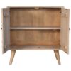 Hourglass Carved Cabinet - Marble - Image 3