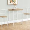3 Pieces Dining Table Set, Small, Contemporary & Modern - Natural - Image 8