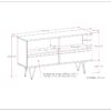 Chase - Low Bookcase - Rustic Natural Aged Brown - Image 10