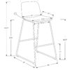 Office Chair, Bar Height, Standing, Computer Desk, Work, Leather Look, Contemporary, Modern - Gray - Image 11