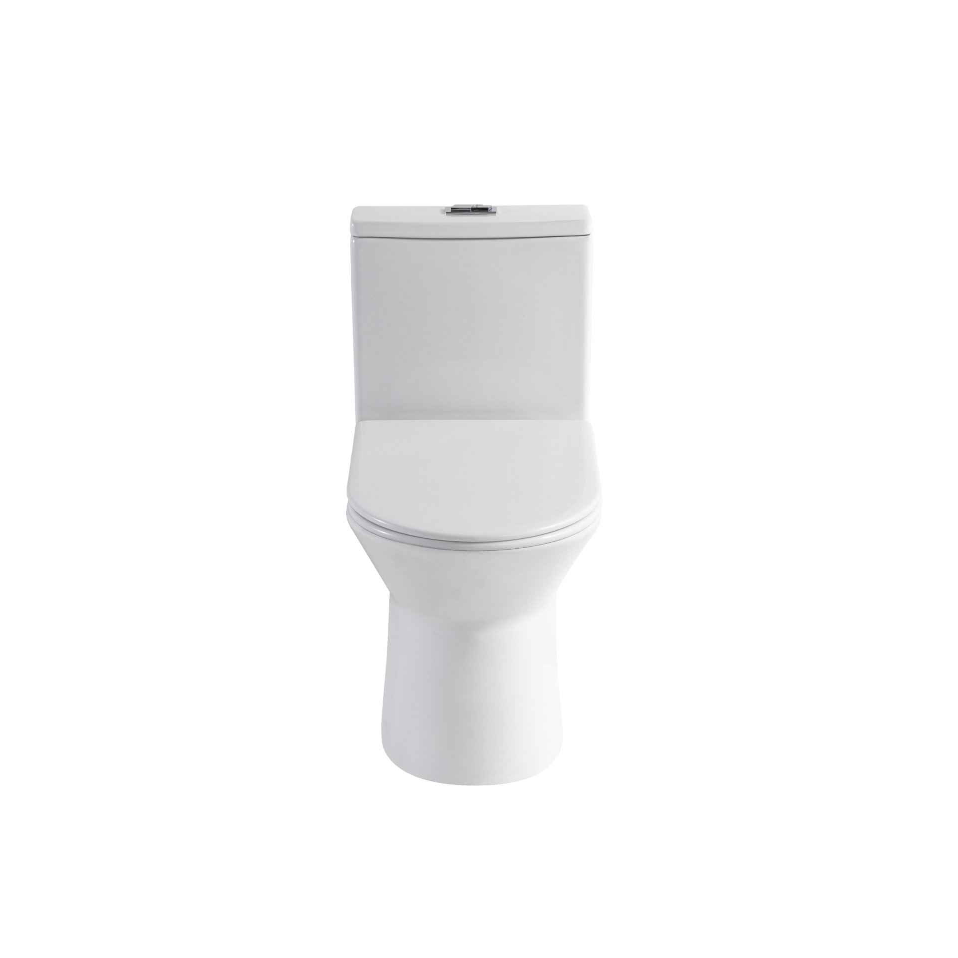 1 Piece Toilet With Dual Flush & Rimless Bowl - Glossy White - Image 17