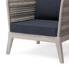 Santiago - Outdoor Conversation Chair - Slate Gray - Image 6