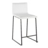 Marcel Mara - 5 Piece Upholstered Contemporary Counter Height Dining Set - Black / White - Image 4