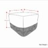 Macie - Square Woven Outdoor / Indoor Pouf - Gray / White - Image 6