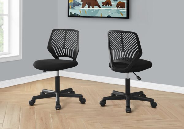 Office Chair, Adjustable Height, Swivel, Ergonomic, Contemporary / Modern - Black