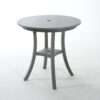 3 Piece Outdoor Dining Set, Round Patio Table With 2 Armless Chairs - Gray - Image 12