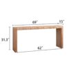 Console Table, Handwoven Top - Antique Natural / Natural - Image 3