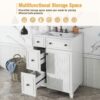 Bathroom Vanity Cabinet With Sink - White - Image 7