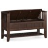Acadian - Entryway Storage Bench With Shelf - Brown - Image 9