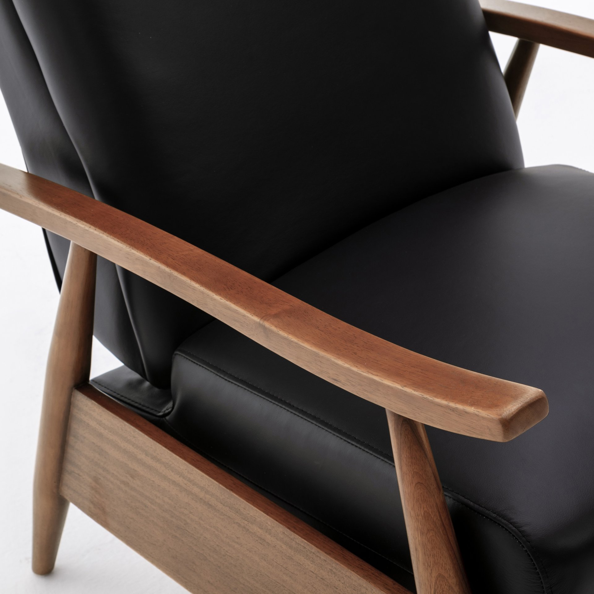 Fremont - Arm Push Back Recliner Chair - Black - Image 10