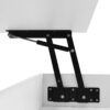 Lift Top Coffee Table With 2 Drawers, Hidden Space And LED Lights For Living Room - White - Image 17