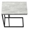 Accent Table, C - Shaped, Contemporary Stylish - Gray - Image 5