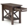 Kitchener - Narrow Side Table - Warm Walnut Brown - Image 7