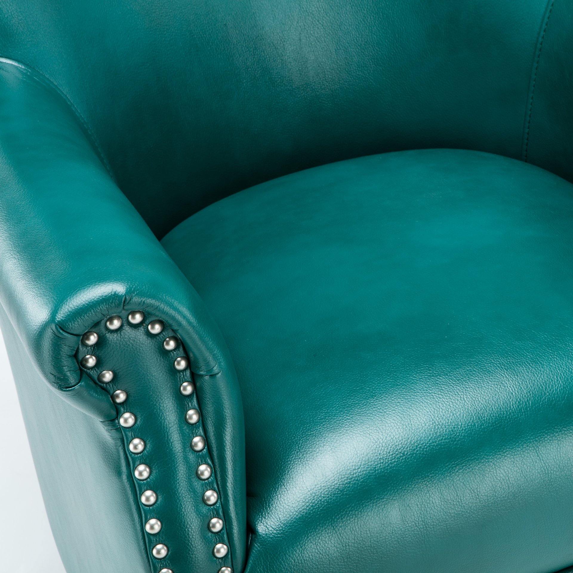 Hadley - Club Chair With And Hardwood Frame - Teal - Image 11