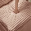 Multi Functional Sectional Sofa Bed With Independent Chaise Lounge And Functional Blanket - Pink - Image 21