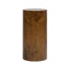 Nebula - Burl Accent Pillar Side Table - Medium Brown - Image 11