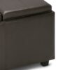 Avalon - Storage Ottoman - Chocolate Brown - Image 5