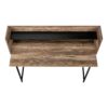 Computer Desk For Home Office, Laptop, Storage Shelves, Contemporary Versatile Placement - Brown - Image 5