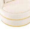 360 Degree Swivel Accent Chair With Soft Cushion For Living Room, Bedroom, Office - Beige - Image 16