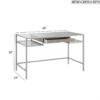 Adela - Writing Desk - Antique Silver - Image 3