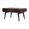 Curved Coffee Table - Walnut - Image 3