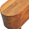 Rounded Lid Up Blanket Box - Chestnut - Image 6