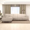 Amara - Left Sectional Sofa - Cream - Image 7